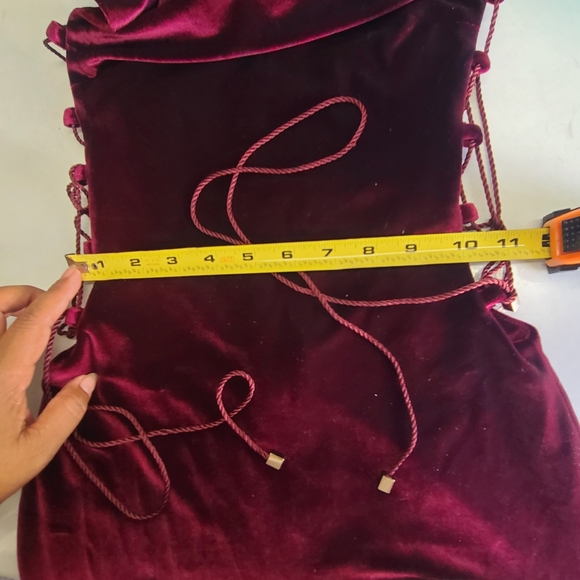 House Of CB London Sukina Velvet Lace Up Mini Dress - Picture 11 of 12